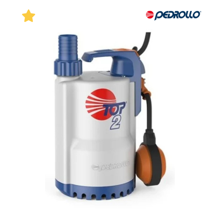 Bomba Sumergible 0.5 HP de Drenaje Pedrollo Monofásica