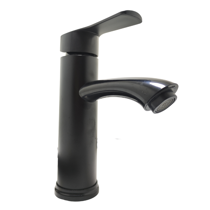 Grifería Para Lavamanos. De Dos Temepraturas, Elegante En Color Negro