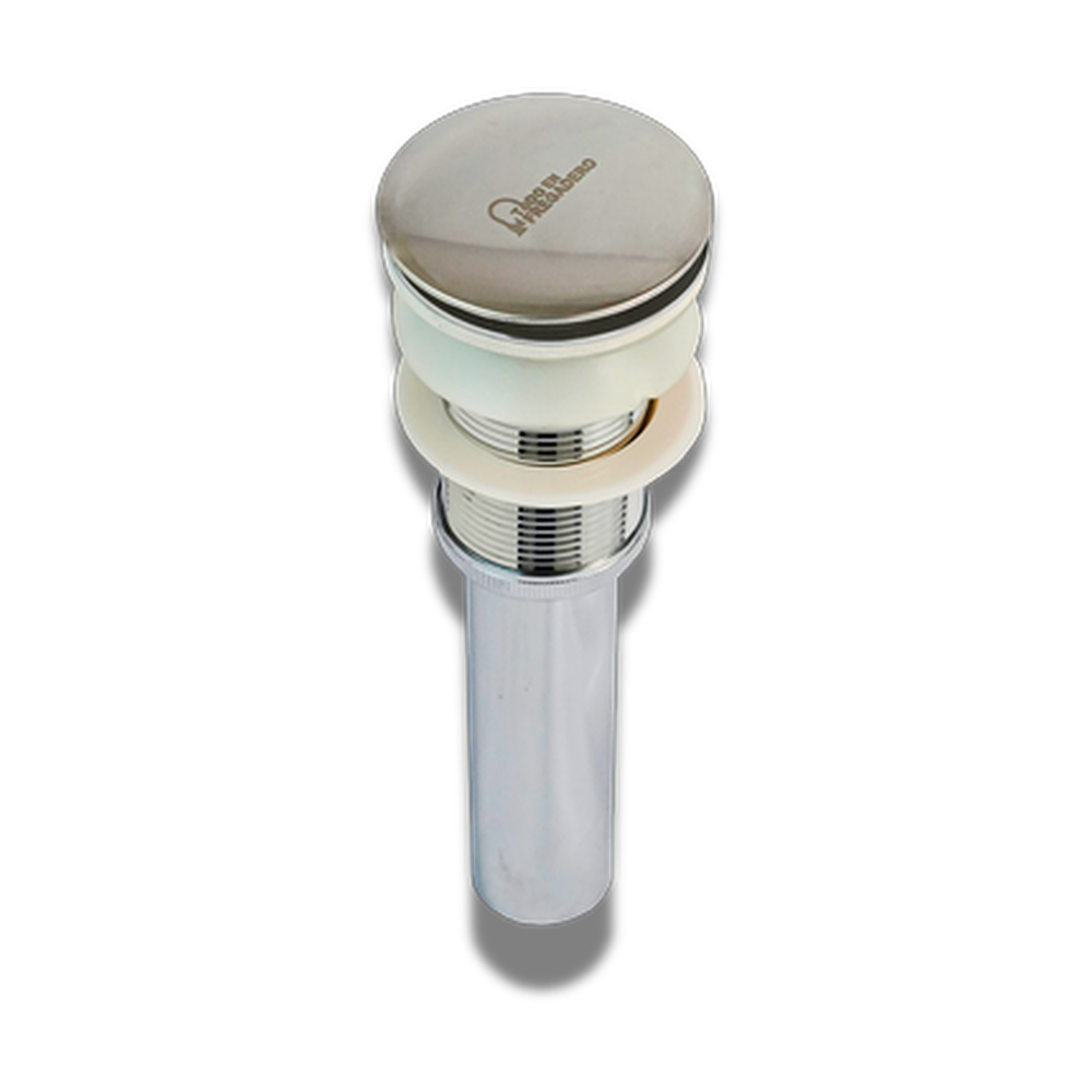 Desagüe de lavamanos Metálico Sin rebose Push button