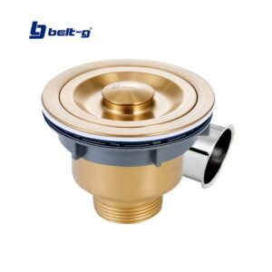 DESAGUE FREGADERO ACERO INOX. CON CANASTA Y TAPA GOLDEN BRUSH Belt-G