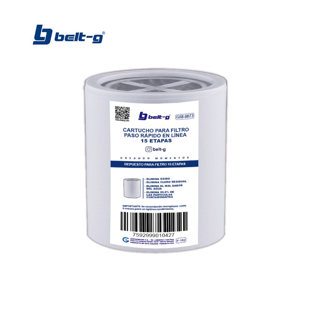CARTUCHO PARA FILTRO EN LINEA PASO RAPIDO 15 ETAPAS Belt-G