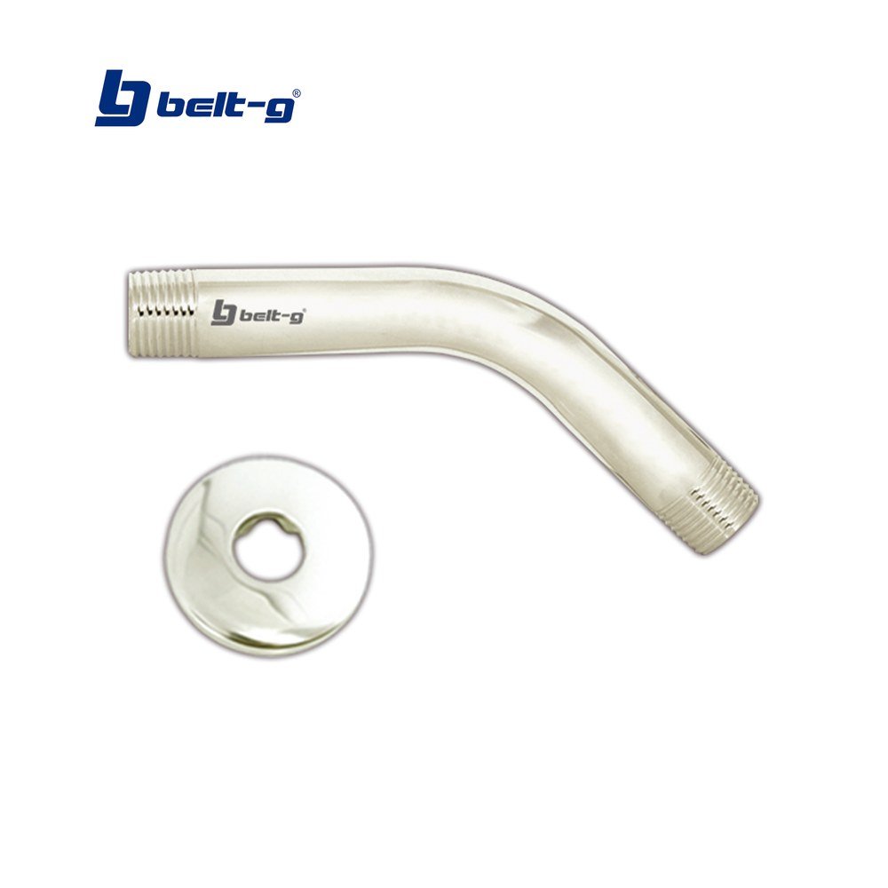 Belt-G Tubo Corto para Regadera 1/2 X 45° Brushed