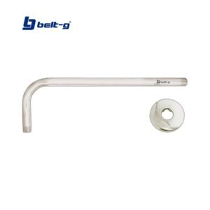 TUBO LARGO PARA REGADERA 1/2 X 90° BRUSHED Belt-G