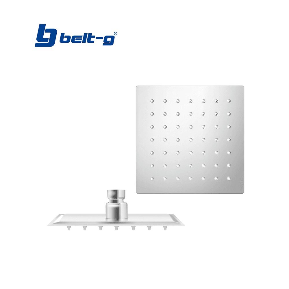 Belt-G Regadera Anticalcárea 6" Ultra Plana Cuadrada