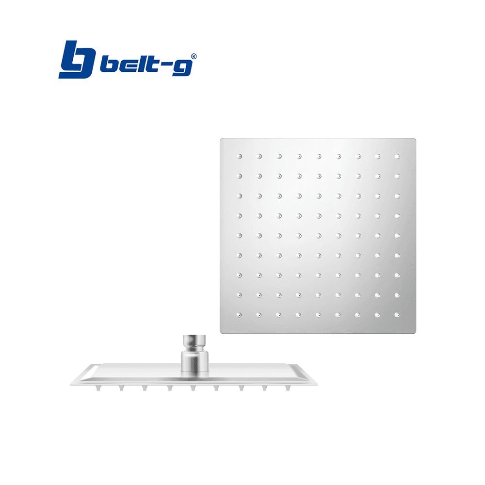 REGADERA ANTICALCAREA 8" ULTRA PLANA CUADRADA Belt-G