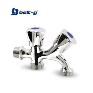 LLAVE PARA MANGUERA DOBLE CROMADA "CAMELLO" DE LUJO Belt-G