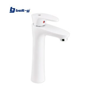 GRIFO LAVAMANOS MONOMANDO CORA (ALTO) WHITE ABS PLUS Belt-G