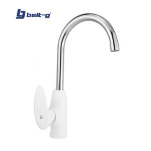 GRIFO FREGADERO MONOMANDO CORA PICO CISNE WHITE ABS Plus Belt-G