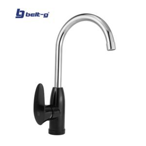 GRIFO FREGADERO MONOMANDO CORA PICO CISNE BLACK ABS Plus Belt-G
