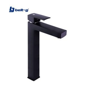 GRIFO LAVAMANOS MONOMANDO SQUARE (ALTO) BLACK ABS Plus Belt-G
