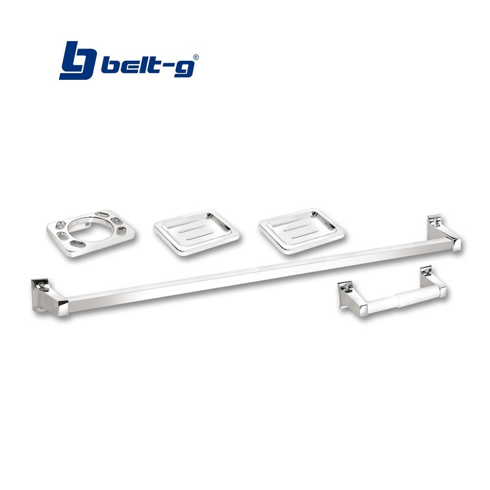 ACCESORIOS PARA BAÑO 5 Pzas. (( METALICO )) Belt-G