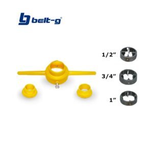 TARRAJA PARA TUBERIA PVC INCLUYE DADOS 1/2, 3/4 y 1" Belt-G