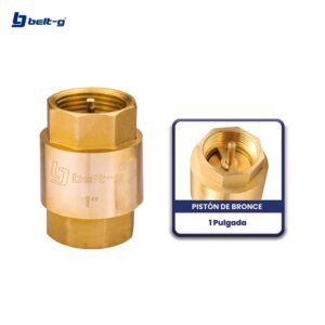 VALVULA CHECK 1"..... PISTON DE BRONCE Belt-G