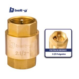 VALVULA CHECK 2.1/2"..... PISTON DE BRONCE Belt-G