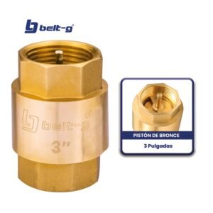 VALVULA CHECK 3"..... PISTON DE BRONCE Belt-G