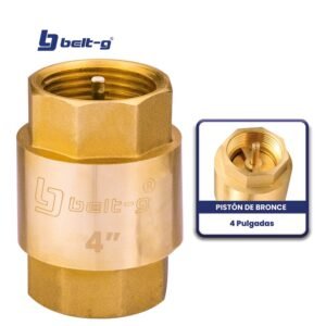 VALVULA CHECK 4"..... PISTON DE BRONCE Belt-G