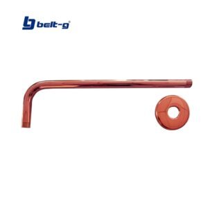 TUBO LARGO PARA REGADERA 1/2 X 90° ROSE GOLD Belt-G