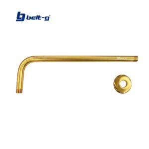 TUBO LARGO PARA REGADERA 1/2 X 90° GOLDEN BRUSHED Belt-G