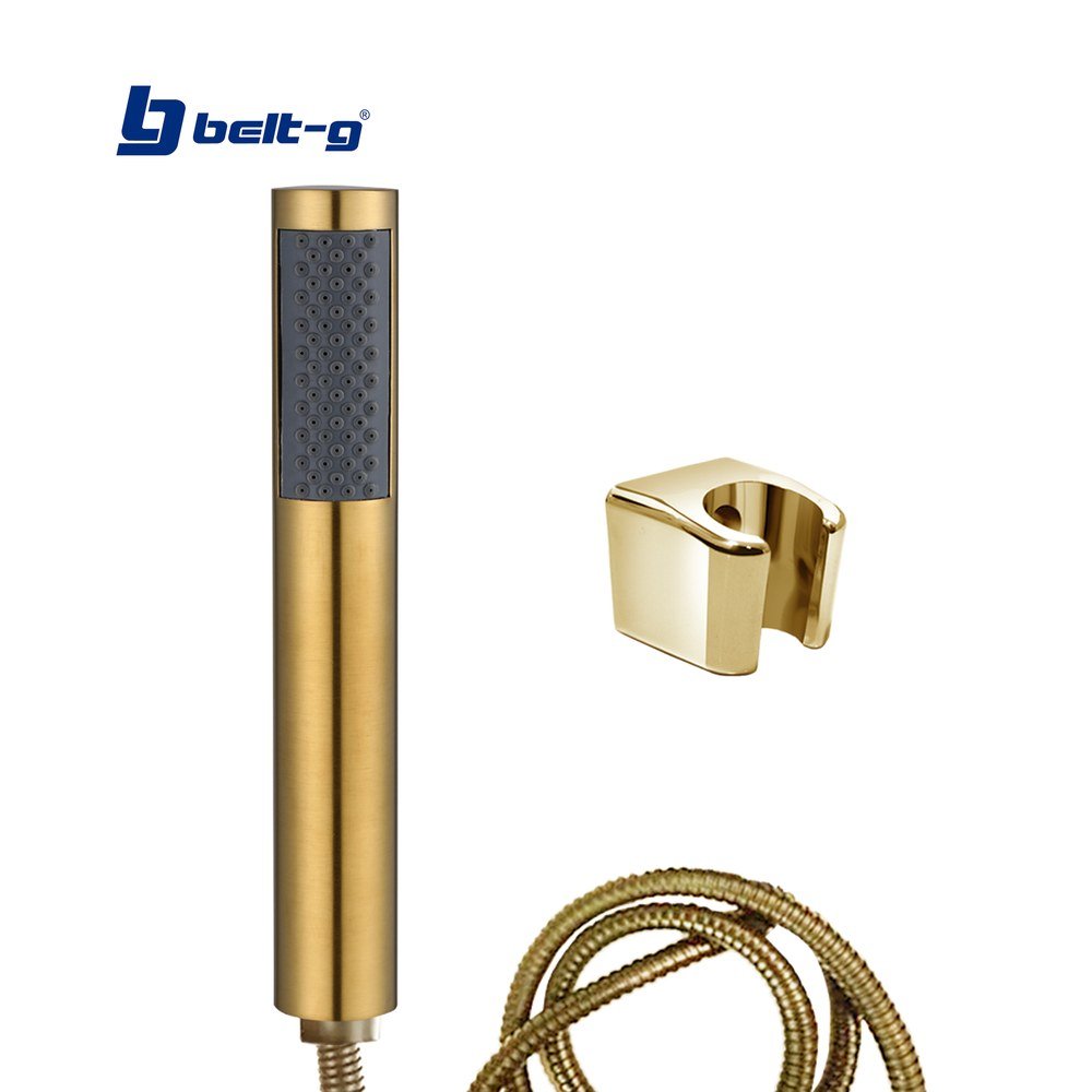 Belt-G Ducha Teléfono Tubular Deluxe Golden Brushed