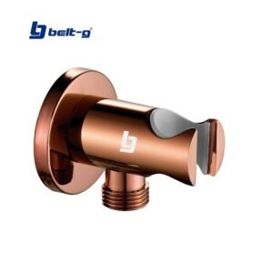 TOMA DE AGUA REDONDA CON SOPORTE ROSE GOLD Belt-G