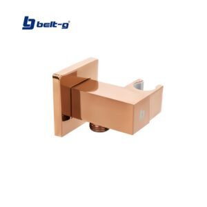 TOMA DE AGUA CUADRADA CON SOPORTE ROSE GOLD Belt-G