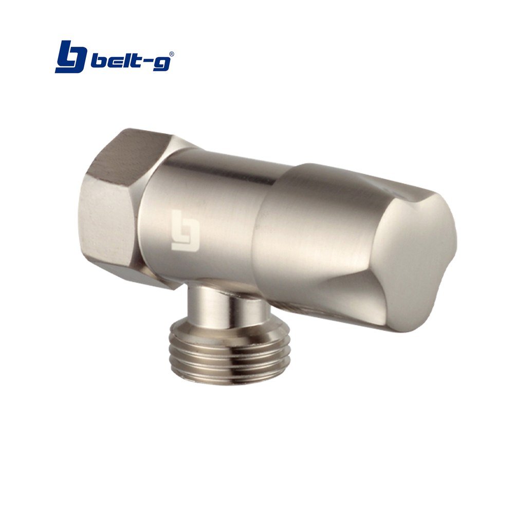 LLAVE DE ARRESTO 1/2 X 1/2 M/H ACERO INOX. STONE BRUSHED Belt-G