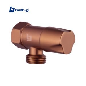 LLAVE DE ARRESTO 1/2 X 1/2 M/H ACERO INOX. STONE ROSE GOLD (BTO) Belt-G