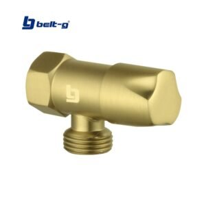 LLAVE DE ARRESTO 1/2 X 1/2 M/H ACERO INOX. STONE GOLDEN BRUSH Belt-G