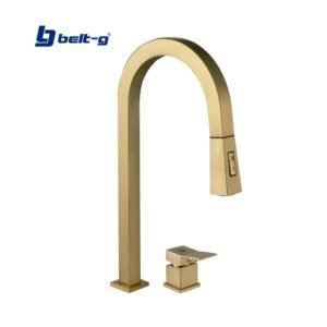 GRIFO MONOMANDO 2 PIEZAS PIAZZA GOLDEN BRUSH EXTENSIBLE Belt-G