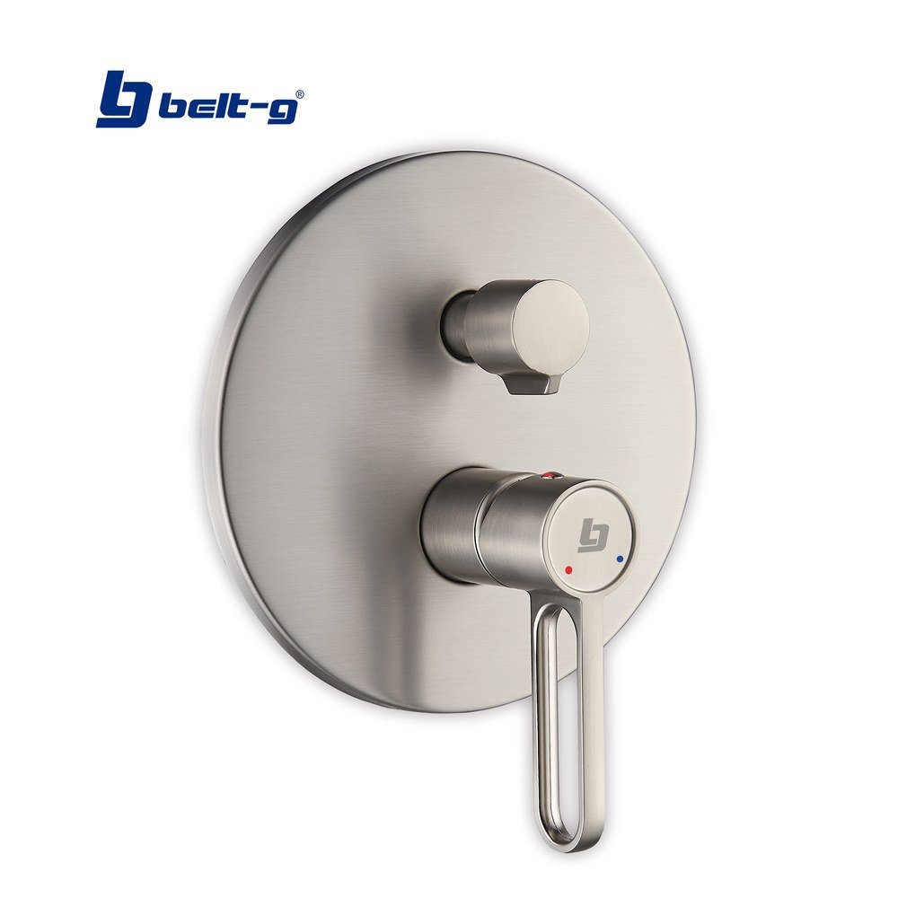 Belt-G Grifo Ducha Monomando con Divertor Prestige Brushed