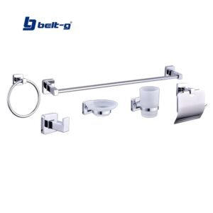 ACCESORIOS PARA BAÑO 6 Pzas. Mod. 110 CROMO Belt-G