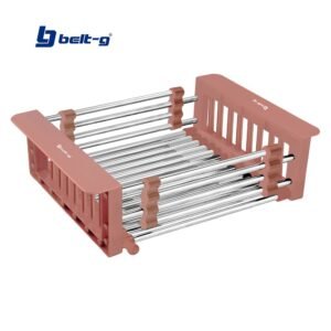 ESCURRIDOR EXTENSIBLE TIPO CESTA ACERO INOXIDABLE ROSE GOLD Belt-G
