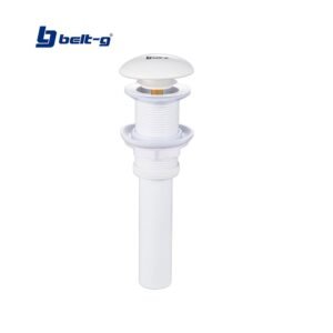 DESAGUE LAVAMANOS METAL CLICKER M/HONGO WHITE CERAMIC Belt-G
