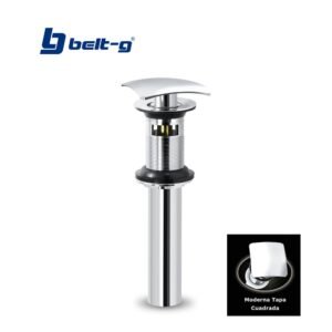 DESAGUE LAVAMANOS METAL CLICKER Mod.SQUARE (Con Rebose) Belt-G