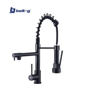 GRIFO FREGADERO MONOMANDO BRIDGE DOBLE BLACK Belt-G