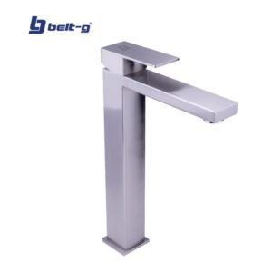 GRIFO LAVAMANOS MONOMANDO SQUARE (ALTO) BRUSHED (BTO) Belt-G