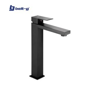 GRIFO LAVAMANOS MONOMANDO SQUARE (ALTO) BLACK Belt-G