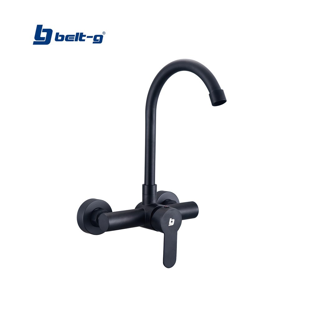 GRIFO PARED MONOMANDO JOY PICO CISNE BLACK Belt-G