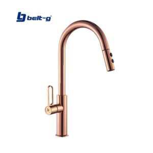 GRIFO FREGADERO MONOMANDO PRESTIGE EXTENSIBLE ROSE GOLD Belt-G