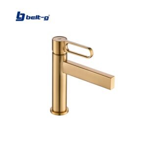 GRIFO LAVAMANOS MONOMANDO PRESTIGE GOLDEN BRUSH Belt-G