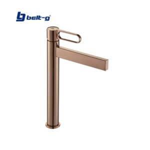 GRIFO LAVAMANOS MONOMANDO PRESTIGE ROSE GOLD (ALTO) Belt-G