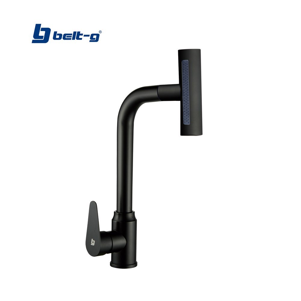 GRIFO FREGADERO MONOMANDO GLOW EXTENSIBLE TWIST BLACK Belt-G