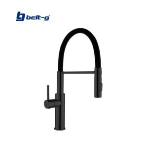 GRIFO FREGADERO MONOMANDO BRIDGE FLEXIBLE BLACK Belt-G