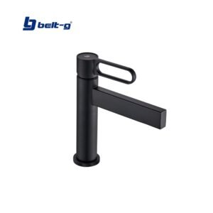 GRIFO LAVAMANOS MONOMANDO PRESTIGE BLACK Belt-G