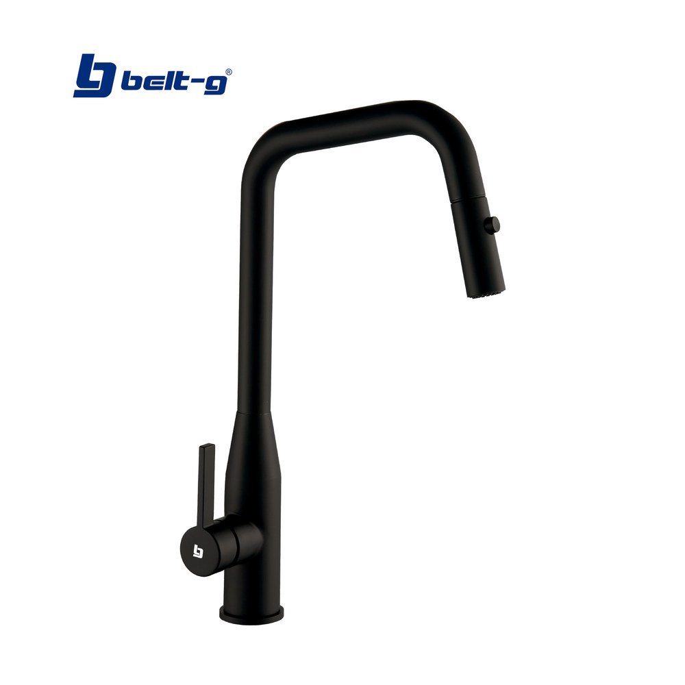 GRIFO FREGADERO MONOMANDO REK EXTENSIBLE BLACK Belt-G