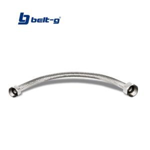 CANILLA CORRUGADA RIGIDA 1/2 X 5/8 X 40cm ACERO INOX. Belt-G