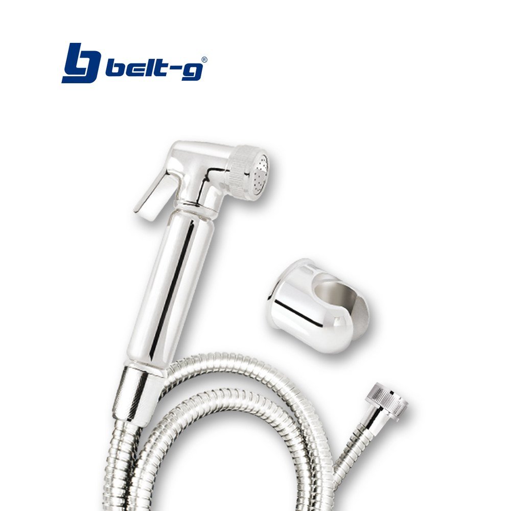DUCHA TELEFONO 100% METAL CON ARRESTO CROMADA Belt-G