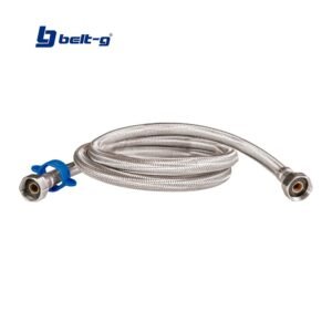 CANILLA FLEXIBLE 1/2 X 1/2 X 120cm MALLA ACERO Belt-G