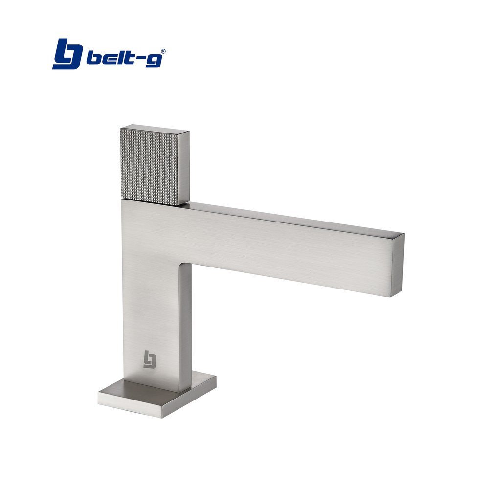 GRIFO LAVAMANOS MONOMANDO PIATTO BRUSHED Belt-G