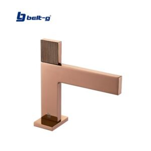 GRIFO LAVAMANOS MONOMANDO PIATTO ROSE GOLD Belt-G